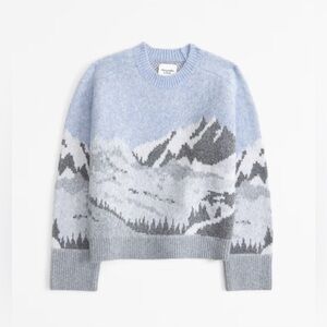 Abercrombie & Fitch Madeline Crew Sweater – Gray – Size M – NWT